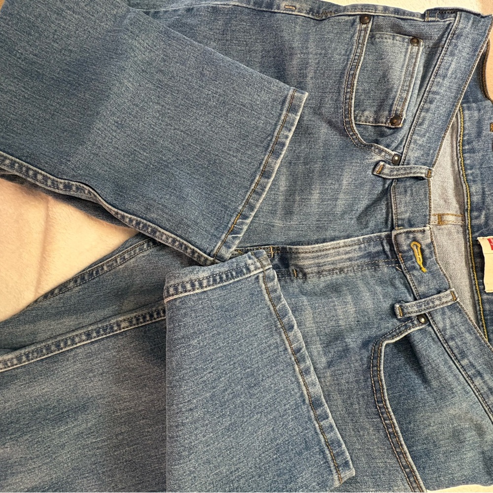 Wrangler Blue Slim Straight Leg Jeans